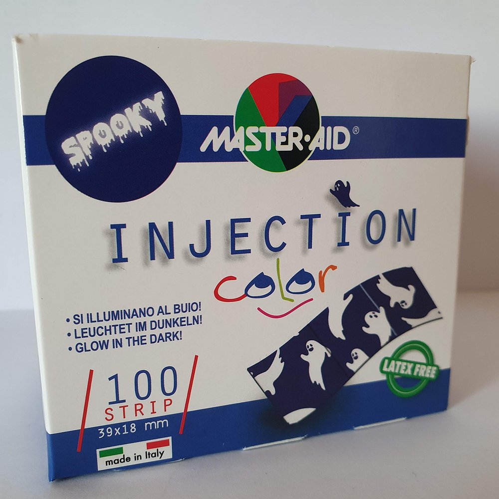 Colored Injection Strips, 18 x 39 mm, Injection Bandages, 100 Count