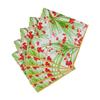 Caspari Cocktail Paper Napkins with Berries and Pine, 20 Count view 4