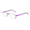 Foldable Reading Glasses for Women, Blue-Light Blocking, Semi-Rimless, Lightweight (Purple, +1.5) view 2