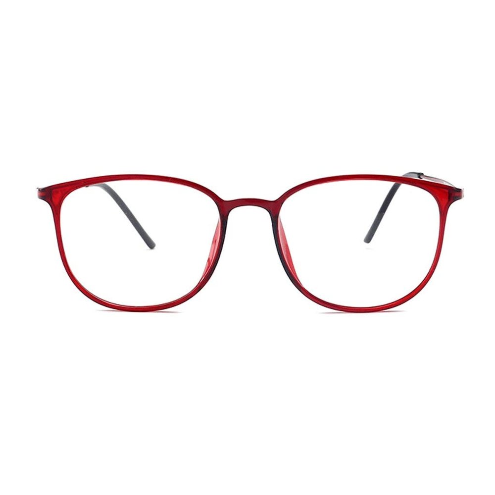 Groer Full-Frame Reading Glasses, Blue-Light Blocking, Red, +3.0