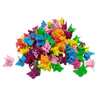 ADIASEN Mini Flower Hair Clips for Toddlers, Girls and Women, Bangs, 100 Pieces