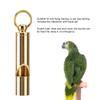 AMONIDA Clear and Loud Metal Bird Training Whistle with Ring view 3