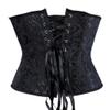 DISSA Women's Underbust Corset with Bust Closure and Lacing, Black, Size 38 view 2