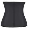DISSA Women's Waist Trainer Corset, Steel-Boned Rubber, Black, 44 view 2