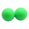 Backbayia Silicone Massage Ball, Duo Ball for Arms, Neck and Back (Green + Green) view 1