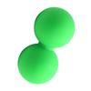 Backbayia Silicone Massage Ball, Duo Ball for Arms, Neck and Back (Green + Green) view 3