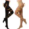 YISEMEYA 2 Pairs Medical Compression Pantyhose, 20–30 mmHg, High-Waisted, Opaque, Class 2 Support view 1