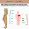 YISEMEYA 2 Pairs Medical Compression Pantyhose, 20–30 mmHg, High-Waisted, Opaque, Class 2 Support view 3