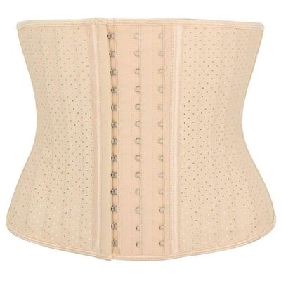 E-girl Women's Beige Steel-Boned Underbust Waist Trainer, Size 32