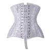 E-girl Women's Underbust Steel-Boned Corset, White, Size 40 view 2