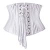E-girl Women's White Underbust Waist Corset with Steel Boning, Size 36 view 2
