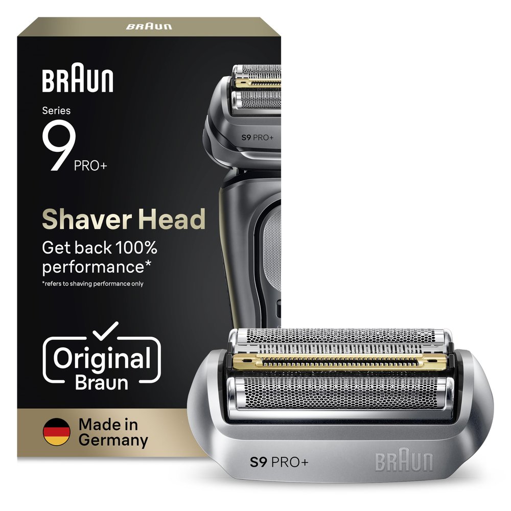 Braun Series 9 PRO+ 96M Replacement Shaver Head, Original, Silver