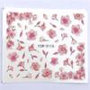 Pink Flower Water Transfer Nail Stickers, 1 Sheet view 4