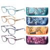 Eyeguard Reading Glasses, Stylish Patterned Frames for Women, 4-Pack, 4 Colors, +3.00 view 1