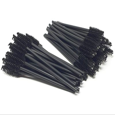 Kiara World 50 Disposable Brushes for Eyelashes, Mascara, Castor Oil, Eyebrows, Extensions & Lash Lifting
