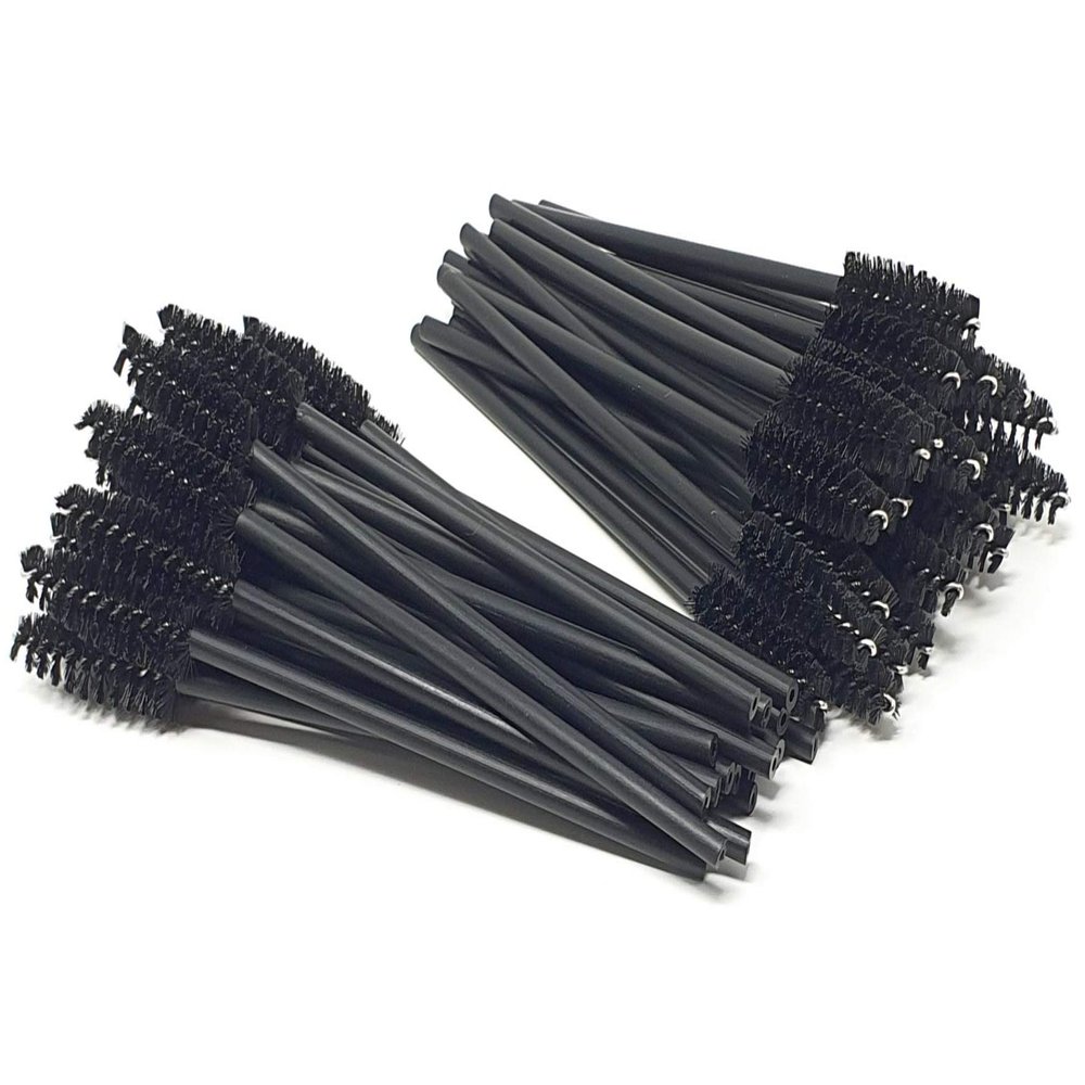 Kiara World 50 Disposable Brushes for Eyelashes, Mascara, Castor Oil, Eyebrows, Extensions & Lash Lifting