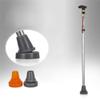 MU Foldable Aluminum Walking Cane, Adjustable Crutches, Silver view 2