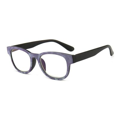 Colorful Rectangular Reading Glasses, Purple, +1.00
