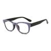 Colorful Rectangular Reading Glasses, Purple, +1.00 view 1