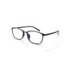 Unisex Full-Frame Reading Glasses, Blue-Light Blocking, Anti-Glare, Spring Hinges, Stylish Readers (Color: Black, Size: 1.0) view 2