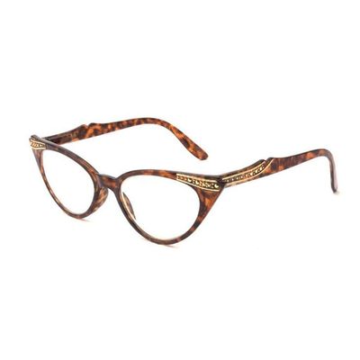 Unisex Cat-Eye Reading Glasses, Tortoiseshell, +1.0