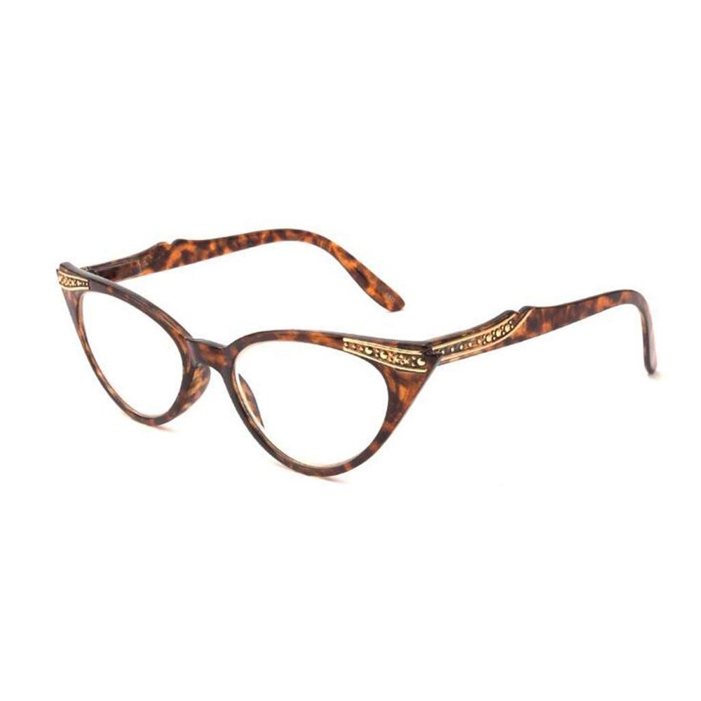 Unisex Cat-Eye Reading Glasses, Tortoiseshell, +1.0