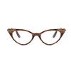 Unisex Cat-Eye Reading Glasses, Tortoiseshell, +1.0 view 2