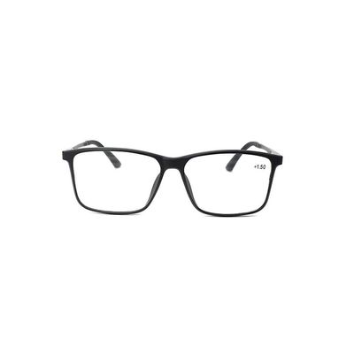 Unisex Square Full-Frame Reading Glasses, Blue-Light Blocking, Anti-Glare, Spring Hinges, 2.0/2.5