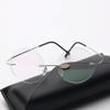 MANG Bifocal Reading Glasses, Rimless Retro Round Full-Rim Blue-Light-Filtering Computer Glasses, Unisex view 1
