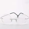 MANG Bifocal Reading Glasses, Rimless Retro Round Full-Rim Blue-Light-Filtering Computer Glasses, Unisex view 2