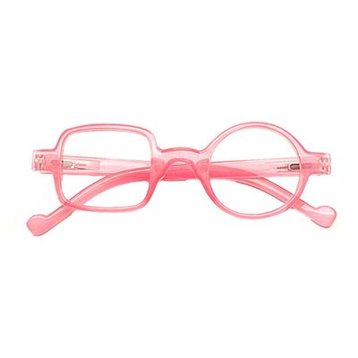 GEMSeven Retro Leopard Asymmetrical Round-Square Reading Glasses