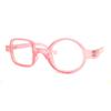 GEMSeven Retro Leopard Asymmetrical Round-Square Reading Glasses view 2