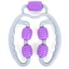 Clip-On Leg Massage Device, 360-Degree Trigger-Point Roller, Purple view 1