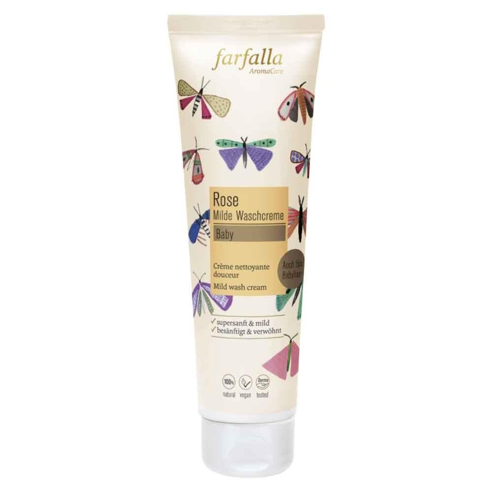 Farfalla Baby Gentle Rose Cleansing Cream 145 ml - Special Care for Delicate Skin