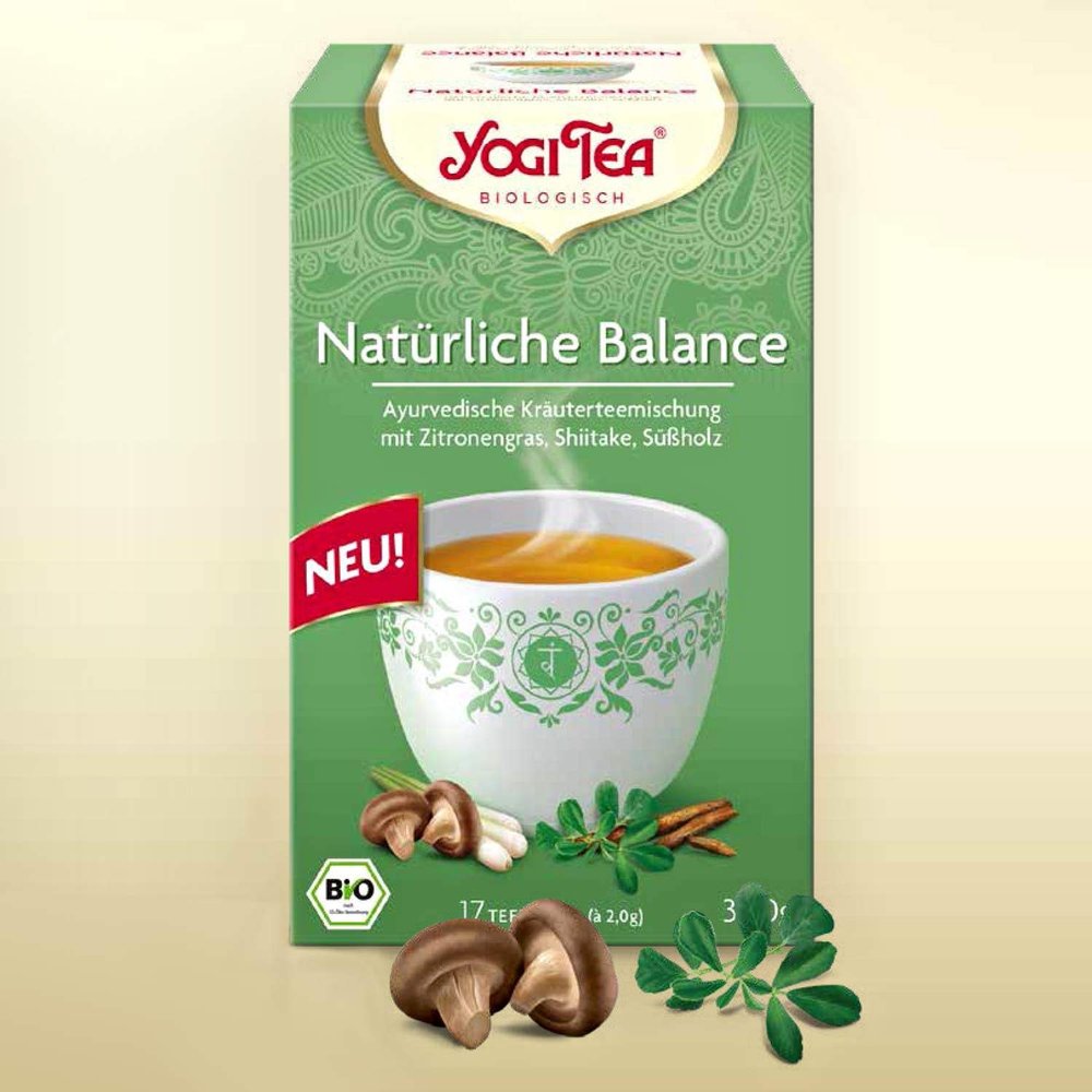 Yogi Tea Organic Natural Balance, 17 Tea Bags - 1 Pack