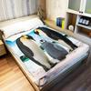 YISUMEI Blue Sky Penguin Plush Fleece Blanket 150x200 cm view 3