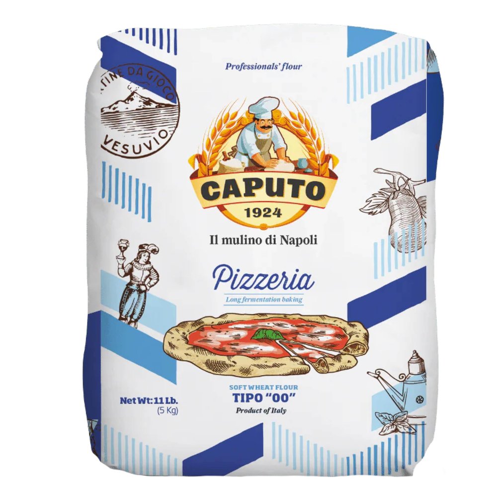 Antimo Caputo Pizzeria Flour, Blue, 5 kg Bag, Italian 00 Soft Wheat Flour for Pizza Dough