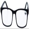 Stylish RILEY Plastic Reading Glasses with Spring Hinges and Sun Protection Option (+1.50 D, Black) view 2