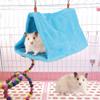 Zerodis Pet Triangle Hammock, Cotton Breathable Hammock Toy Swing Sleeping Bag for Hamsters, Rats, Squirrels, Chinchillas, Parrots and Other Small Pets (M-Light Blue) view 4