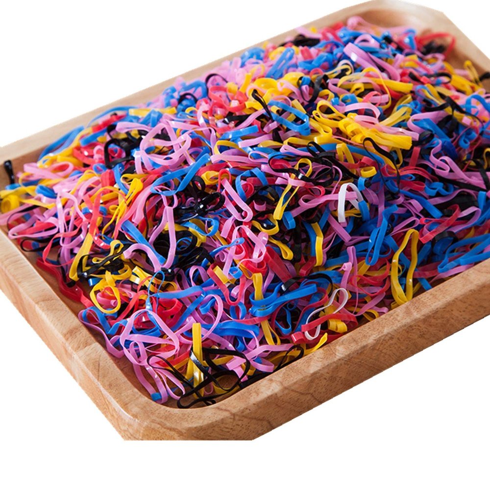 ADIASEN 3000 Pcs Elastic Ponytail Holders
