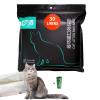 MOLIWEN Cat Litter Box Liners, 30 Count, Drawstring Bags, 915 × 450 mm, for Medium and Large Litter Boxes, Plus 1 Roll of Pet Waste Bags view 1