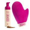 Coco & Eve Sunny Honey Deluxe Self-Tanning Set (Dark) – Bali Tanning Mousse with Application Mitt and Travel Bag view 1