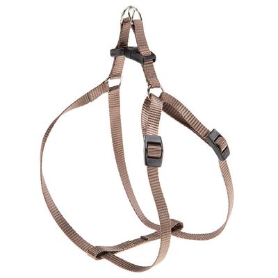 Ferplast Easy Dog Harness for Small Dogs S, Adjustable, Easy to Wear, 35-53 cm, Brown