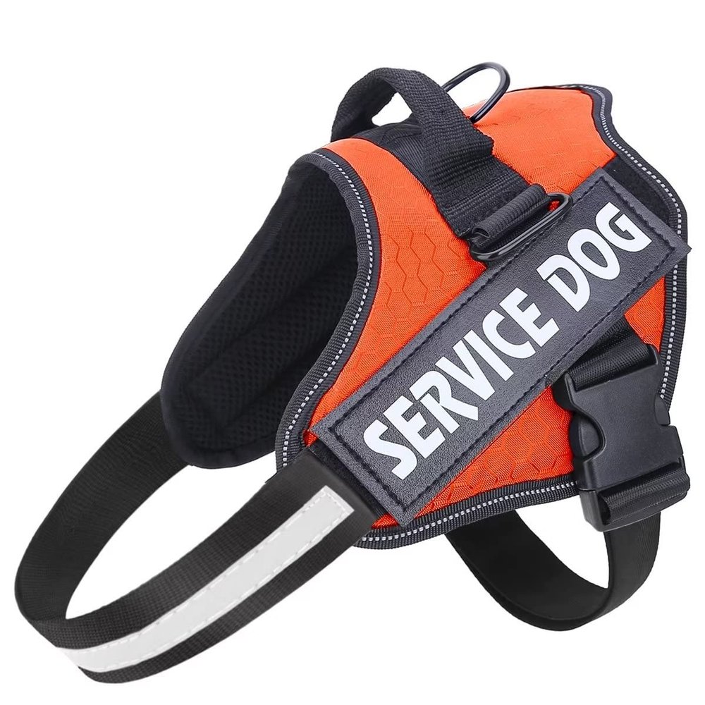 Belababy No-Pull Dog Harness, Breathable, Adjustable, Orange, XL