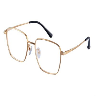 SHINU Titanium-Frame Reading Glasses with Blue-Ray Filter, MF1029 (C2, Adapted Normal Lens)