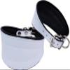 Sighthound Podenco Greyhound Collar, 32–37 cm Neck, 40 mm, White-Black Leather view 3