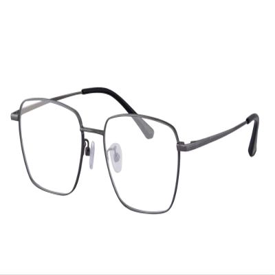 SHINU Titanium-Frame Progressive Reading Glasses with Blue-Light Filter, MF1029 (C4, Standard Lens: Up +1.00, Down +2.50)