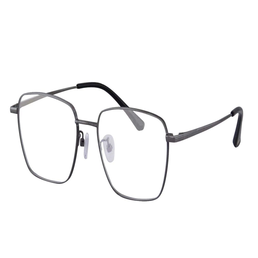 SHINU Titanium-Frame Progressive Reading Glasses with Blue-Light Filter, MF1029 (C4, Standard Lens: Up +1.00, Down +2.50)