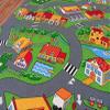 rugsx Little Village Children's Rug, Multicolor, 250 x 300 cm view 1