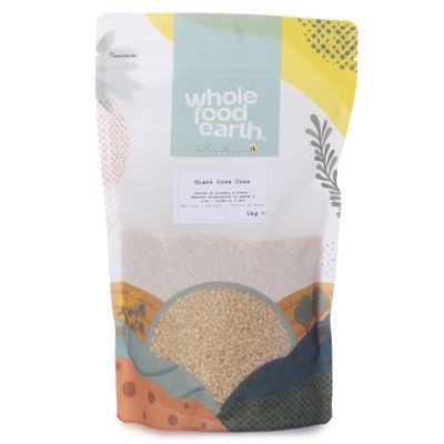 Wholefood Earth Giant Couscous 1 kg | GMO-Free | Natural | Source of Fibre